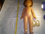 Кукла паричковая на резинках с клеймом 65 см голубоглазая, фото №9