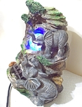 Настольный ночник светильник фонтан «Слоны у горного ручья», фото №6