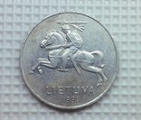 Литва 2 цента 1991, фото №3