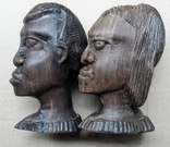 Статуэтки Африканская пара , Черное дерево, фото №3