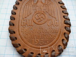 Німецький знак з свастікою 2 світової війни  HESSEN-NASSAU LEATHER GAU TAG TINNIE 1935року, фото №4