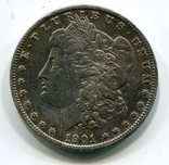 Морган доллар 1901 г. Серебро, фото №2