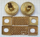 Запонки манжетные позолоченные с браслетиками "Одесса" в коробочке.., фото №6