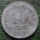 10 пфеннигов 1918  Германия    ($6.4.28)~, фото №3