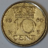 Нідерланди 10 центів, 1980, фото №3