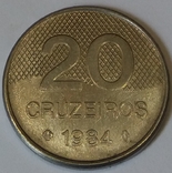 Бразилія 20 крузейро, 1984, фото №2
