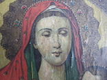 Икона  Козельщанская Божья  Матерь  размер - 11см  на  14,8см, фото №6