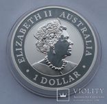 2019 г - 1 доллар Австралии,Орел,унция серебра в капсуле, фото №5