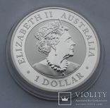 2019 г - 1 доллар Австралии,Орел,унция серебра в капсуле, фото №9