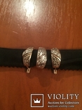 Серебряные серьги с кольцом 925 проба., фото №2