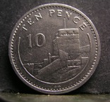 10 пенсов 1987 год - Гибралтар, фото №2