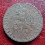 1 крона 1923  Чехословакия    ($7.1.22)~, фото №3