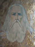 1900-е, Литография с тиснением плотной фольгой "Гдь Саваоф", 40*30см в раме под стеклом, фото №4