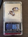 Серьги серебро 925 тризуб,вес 8.67 грамм, фото №10