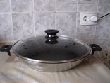  Сковородка с крышкой диметр 30 см новая, фото №2