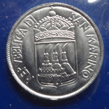 5  лир  1973  Сан-Марино запайка   ($8.1.10)~, фото №3