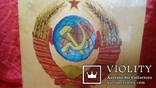 Герб СССР с трибуны на деревоплете масло лак, фото №3