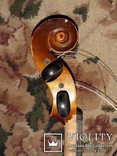 Старинная скрипка Antonius Stradivarius 1960 года Чехословакия в родном футляре, фото №6