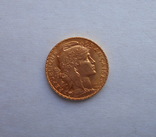 20 франков 1907г. Франция. 6,45гр., фото №2