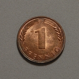 Германия (ФРГ) - 1 Pfennig 1948 D - aUNC, фото №2