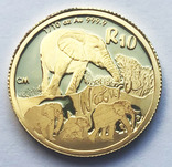 10 рандов 2007 года. ЮАР. Слоны., фото №2