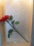 Декоративная Роза из бисера, ручной работы 2019 год, фото №4