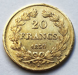 20 франков 1839 года., фото №2
