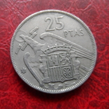 25 песет 1957 (1956 в звезде)   ($5.7.8)~, фото №2