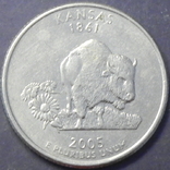 25 центів США 2005 D Канзас, фото №2