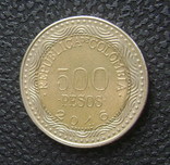 Колумбия 500 песо 2016 (жаба), фото №3