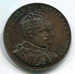 Настольная медаль. Великобритания. Англия. Эдуард VII Александра, фото №2