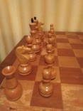Шахматы деревянные советские с доской 45Х45см., фото №4