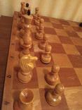 Шахматы деревянные советские с доской 45Х45см., фото №5