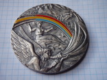 Важка настольна медаль 155 грам., фото №7