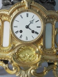 Каминные часы с баснописцем Лафонтеном XIX века, фото №3