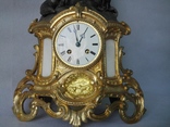 Каминные часы с баснописцем Лафонтеном XIX века, фото №5