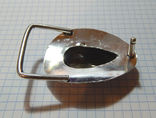Пряжка с серебрением дымчатый кварц, фото №4
