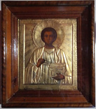 Старинная икона Великомученик Пантелеи́мон целитель, фото №2