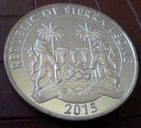 1 долар  2015 року  Сьєра Леоне /посрібнення 999/, фото №3