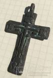 Крест. Большой 5,5 см с остатками эмали., фото №3