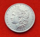 США 1 доллар 1882 "О" Морган серебро, фото №2