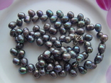 Ожерелье из черного жемчуга Таити, фото №4