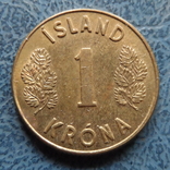 1 крона 1973 Исландия (,9.5.17)~, фото №2