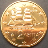 2 євроценти Греція 2015 UNC, фото №2