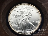 U.S. SILVER EAGLE xcs 1oz. 999fine 1992, фото №2