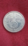 Германія 5 марок 1939 рік (В), фото №2