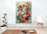 "Tropical flowers" большая картина маслом 1800х1350 мм Ю. Смаль, фото №2