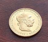 Золото. 20 крон 1894 г. Австрия Франц Иосиф I, фото №2
