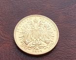 Золото. 20 крон 1894 г. Австрия Франц Иосиф I, фото №7