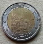 Германия 2 евро, 2011 Кёльнский собор, Северный Рейн - Вестфалия D - Мюнхен, фото №2